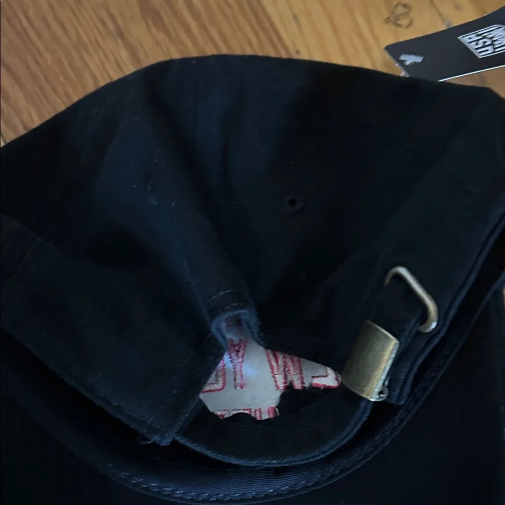 Black Baseball Cap with Hot Pink 
